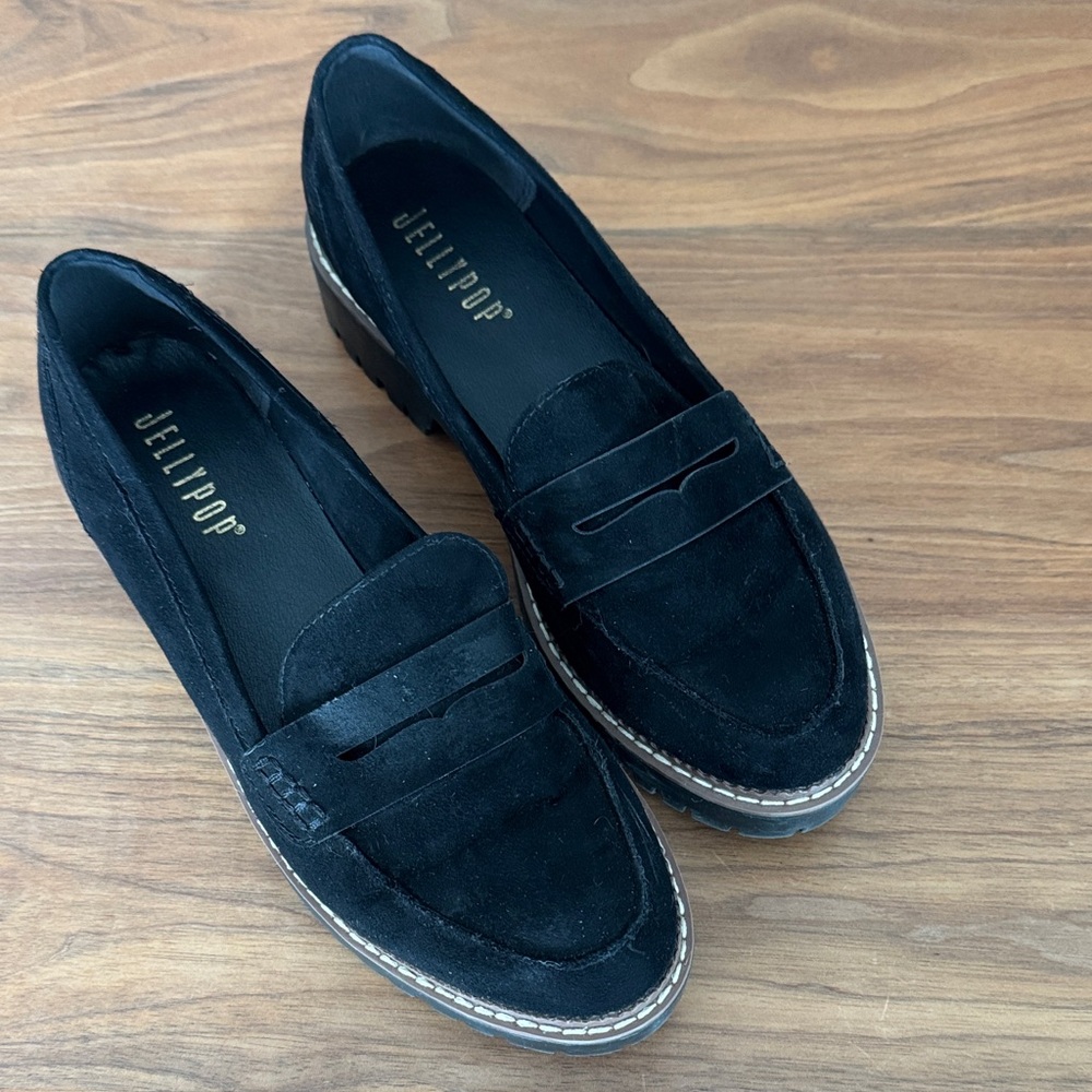 Jellypop Dark Suede Loafers